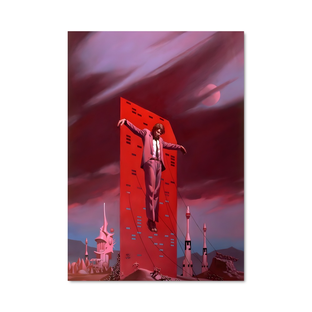 Poster L'Homme du Sommet – affiche Espace rétro